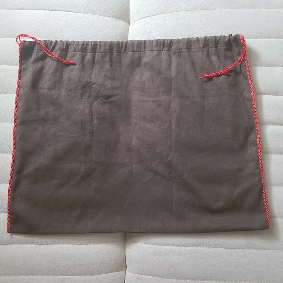 ❣️COACH Dust Bag Protection Storage Bag Brown with Red Drawstring - Picture 3 of 5